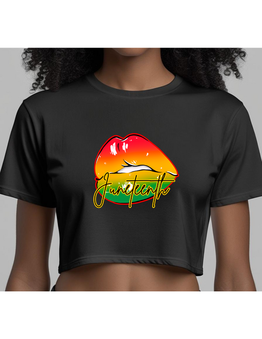 Juneteenth Lips Iron-on Decal