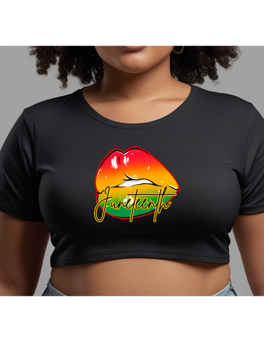 Juneteenth Lips Iron-on Decal