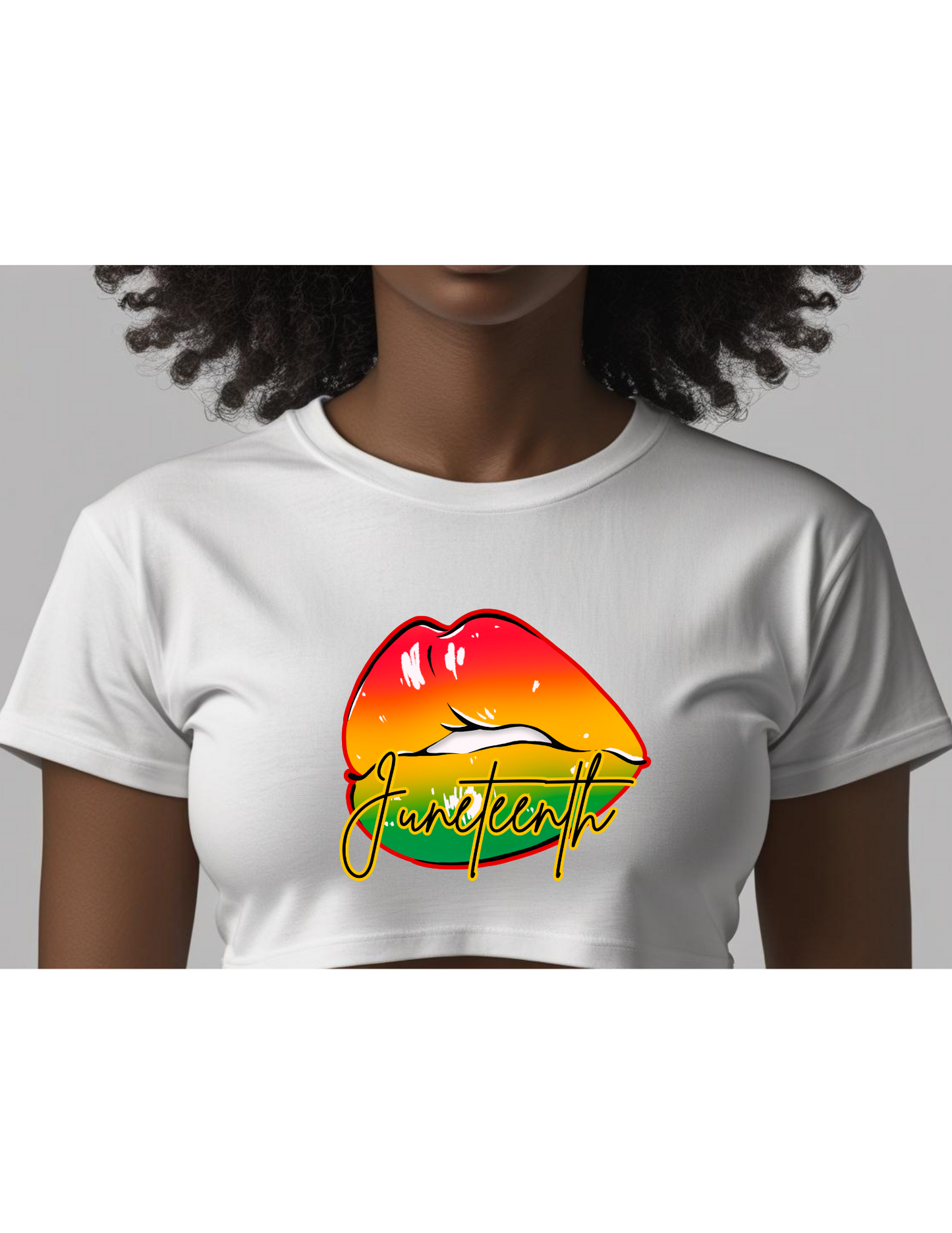Juneteenth Lips Iron-on Decal